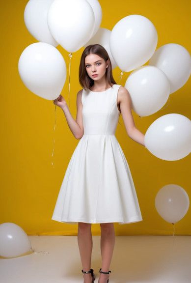 1girl white dress