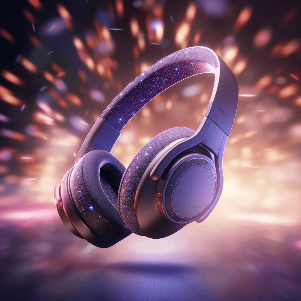 a pair of premium noise-canceling headphones by midjourney