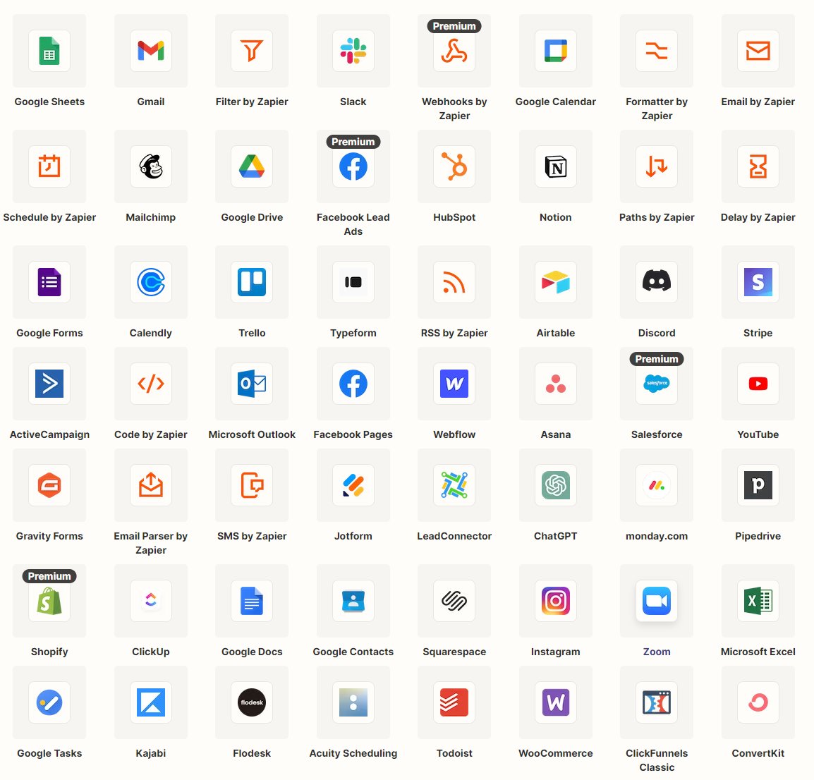 apps for zapier to connect