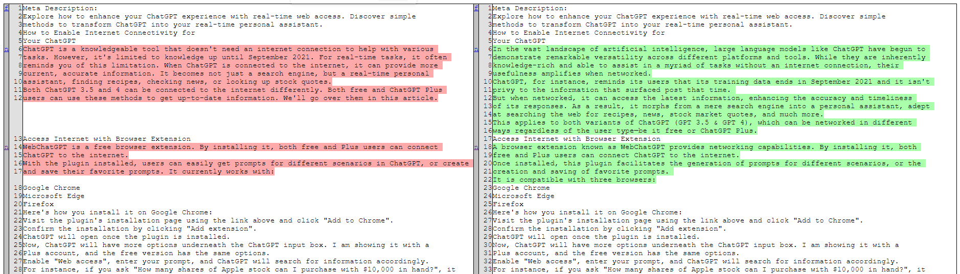 chatgpt code interpreter document comparison