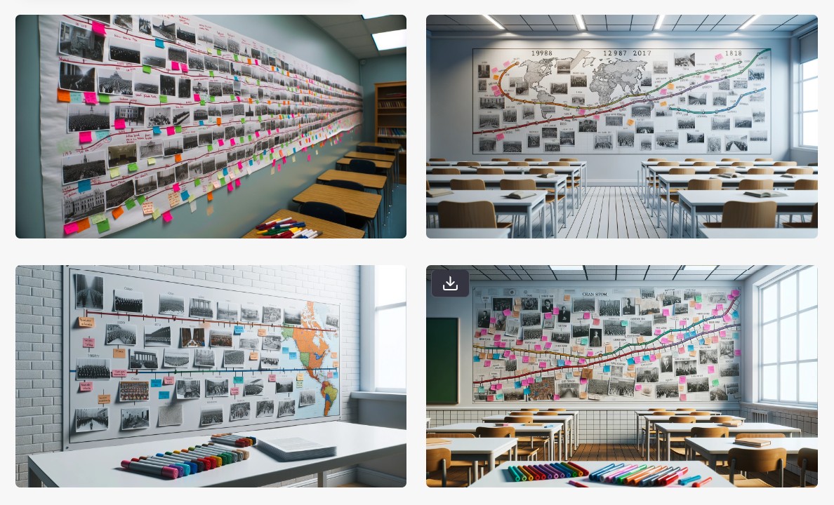 classroom project visualization by dalle 3