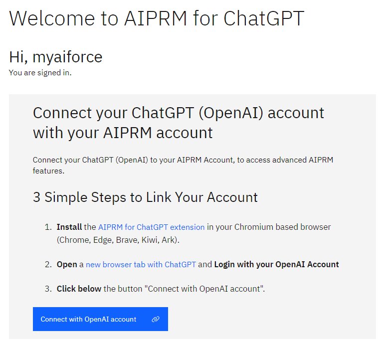 link aiprm to chatgpt