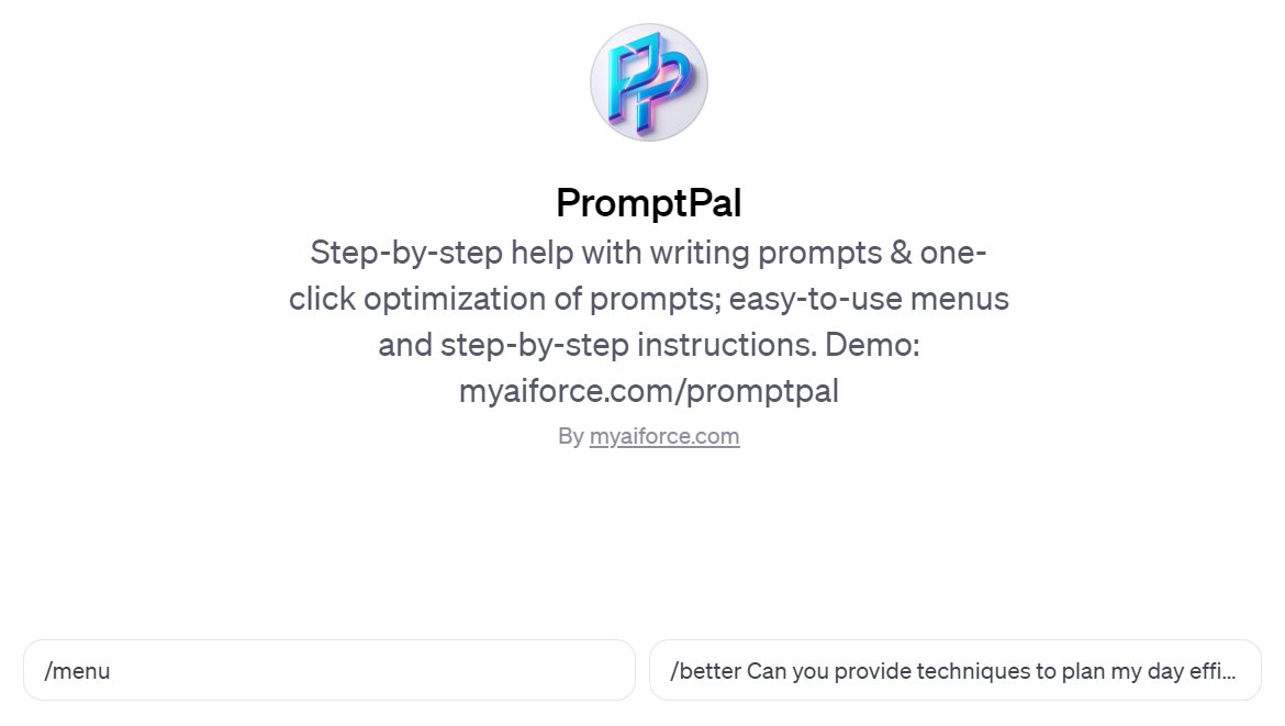 promptpal interface