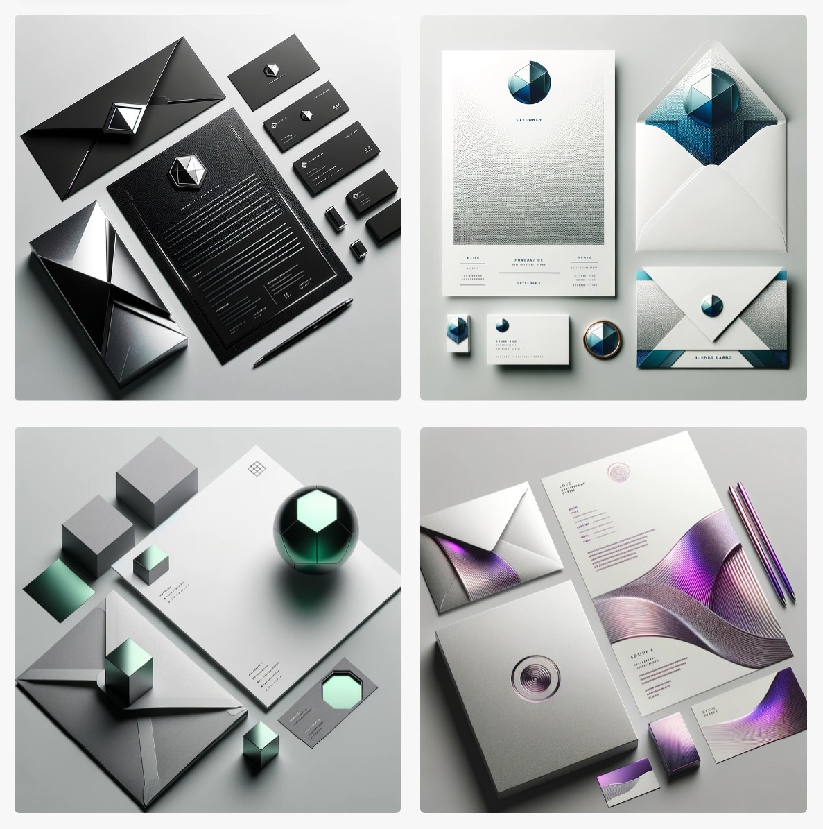 stationery design by dalle 3